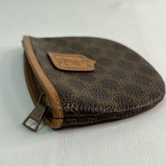 Authentic Vintage Celine Macadamia Blason Coin Purse - Picture 2 of 7